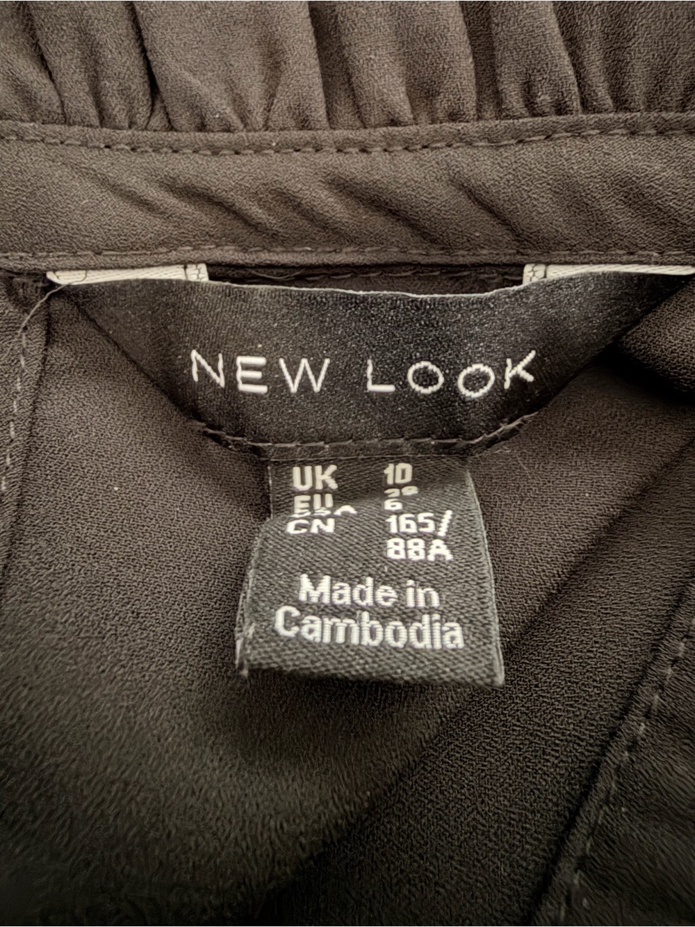 New Look Black Top with Clean Neckline